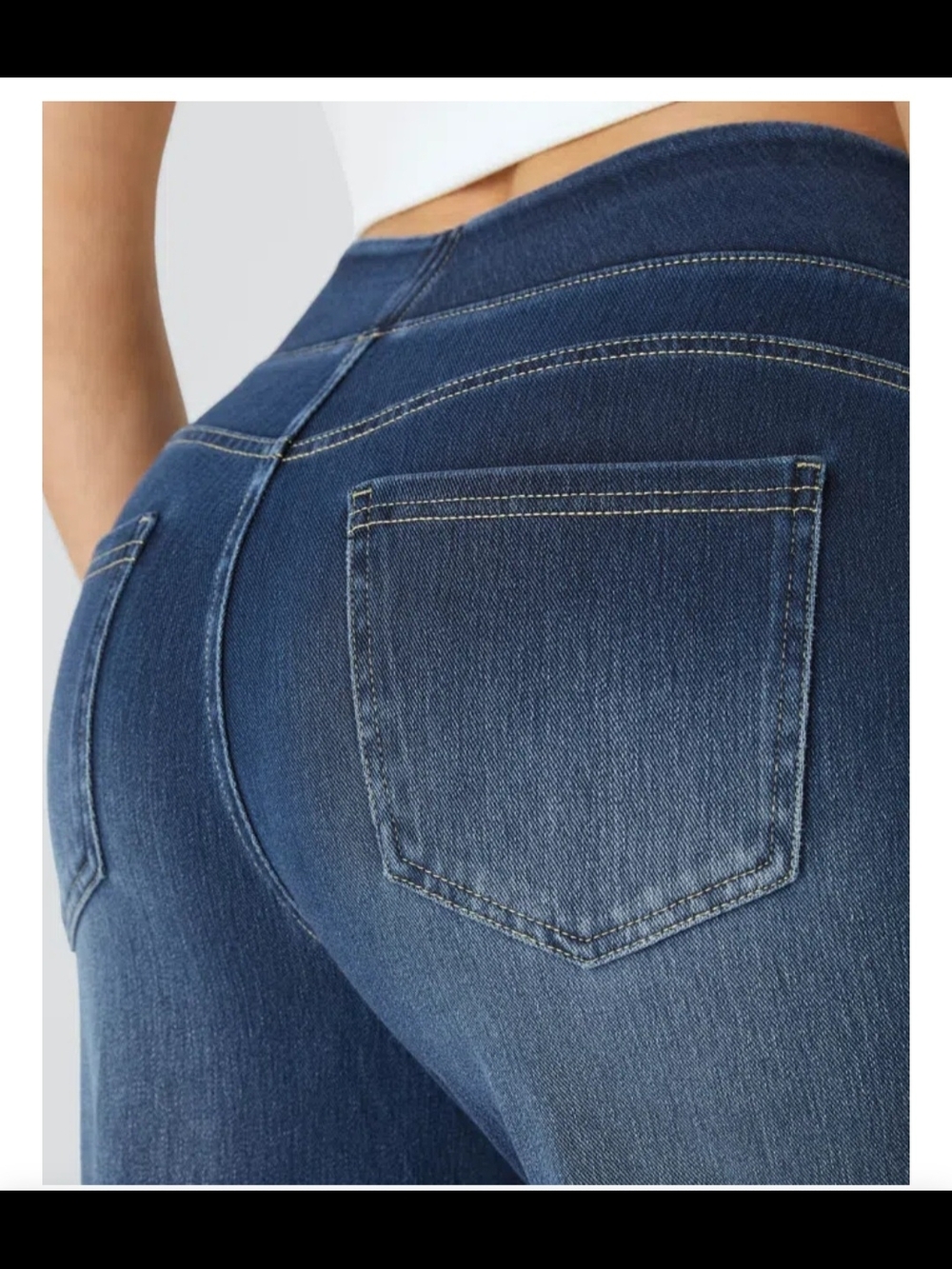 Halara Flex'M High Waisted Pockets Baggy Wide Leg Washed Casual Jeans NWOT - Picture 5 of 7